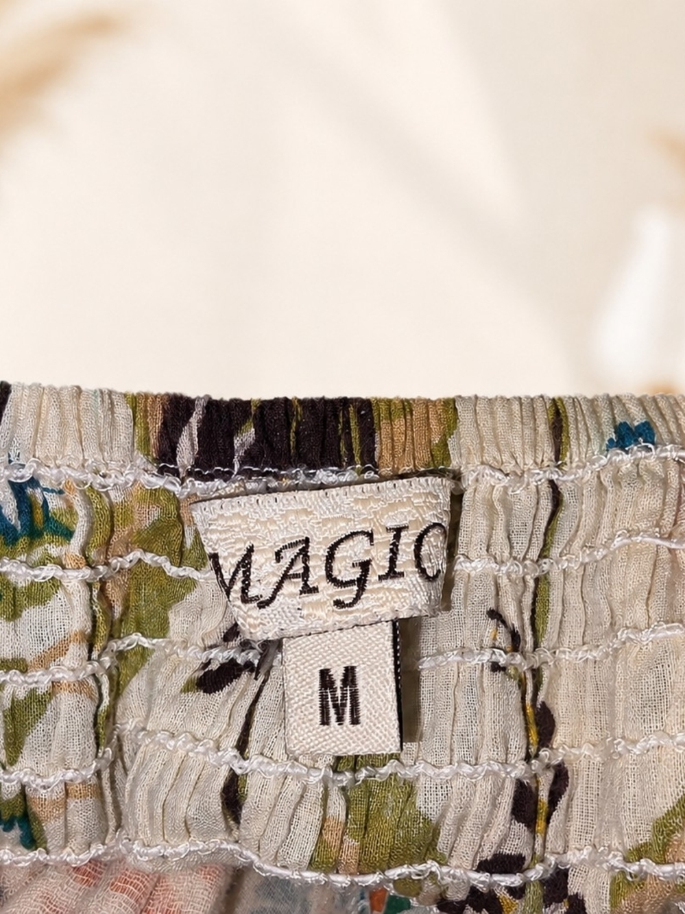 Magic Floral Maxi Dress in White with Multicolor Bho Size M - Picture 7 of 8